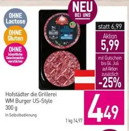 Sutterlüty Hofstädter die Grillerei WM Burger US-Style Angebot