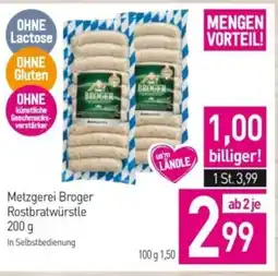 Sutterlüty Metzgerei Broger Rostbratwurstle Angebot