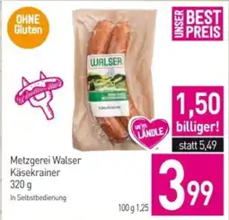 Sutterlüty Metzgerei Walser Käsekrainer Angebot