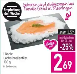 Sutterlüty LÄNDLE Lachsforellenfilet Angebot