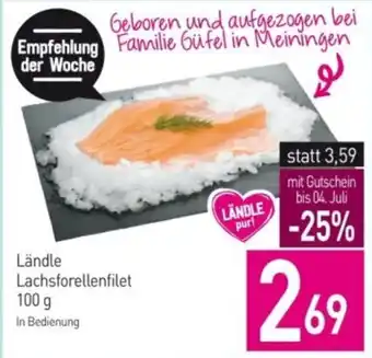 Sutterlüty LÄNDLE Lachsforellenfilet Angebot