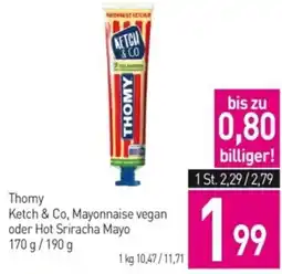 Sutterlüty Thomy ketch & co, mayonnaise vegan oder hot sriracha mayo Angebot