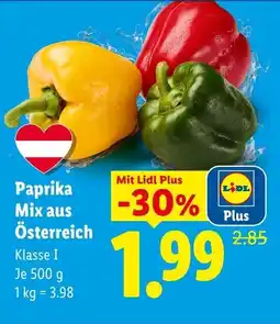 Lidl Paprika mix aus österreich Angebot