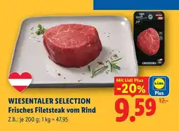 Lidl Wiesentaler selection frisches filetsteak vom rind Angebot