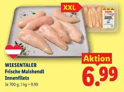 Lidl Wiesentaler frische maishendl innenfilets Angebot
