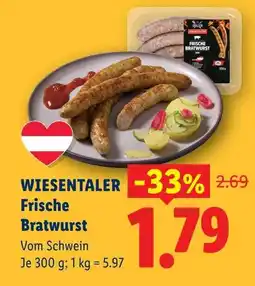 Lidl Wiesentaler frische bratwurst Angebot