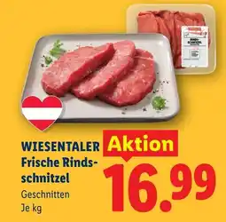 Lidl Wiesentaler frische rinds schnitzel Angebot