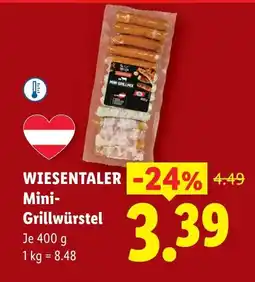 Lidl Wiesentaler mini grillwürstel Angebot