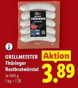 Lidl Grillmeister thüringer rostbratwürstel Angebot