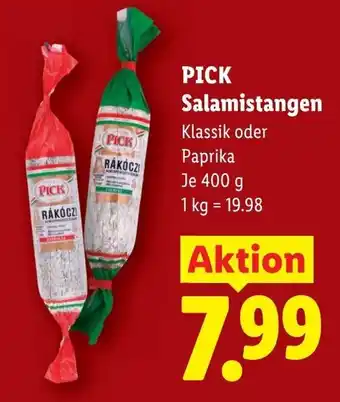 Lidl Pick salamistangen Angebot