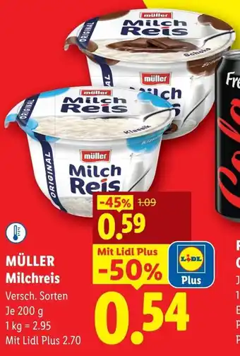 Lidl Müller milchreis Angebot
