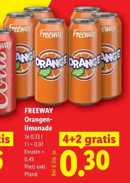 Lidl Freeway orangen- limonade Angebot