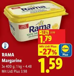 Lidl Rama margarine Angebot