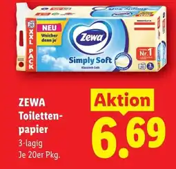Lidl Zewa toiletten papier Angebot