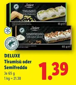 Lidl Deluxe tiramisù oder semifreddo Angebot