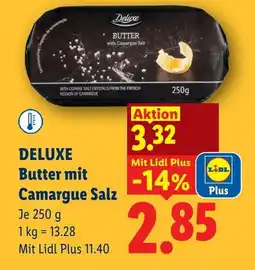 Lidl Deluxe butter mit camargue salz Angebot