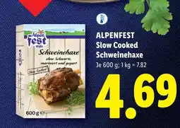 Lidl Alpenfest slow cooked schweinehaxe Angebot