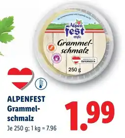Lidl ALPENFEST Grammelschmalz Angebot