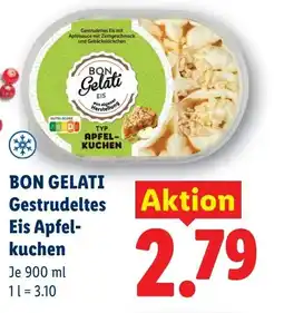 Lidl Bon gelati gestrudeltes eis apfel kuchen Angebot