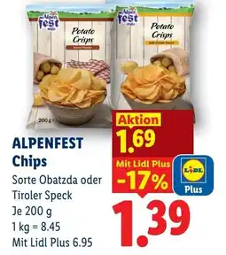 Lidl Alpenfest chips Angebot