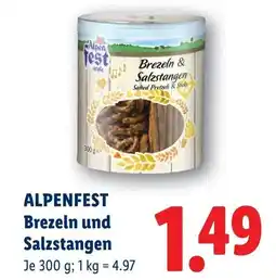 Lidl Alpenfest brezeln und salzstangen Angebot