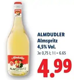 Lidl Almdudler almspritz 4,5% Vol. Angebot