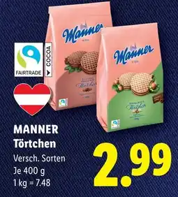 Lidl Manner törtchen Angebot