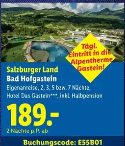 Lidl Salzburger Land Bad Hofgastein Angebot