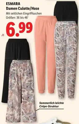 Lidl Esmara damen culotte/hose Angebot