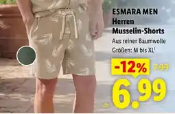 Lidl Esmara men herren musselin-shorts Angebot