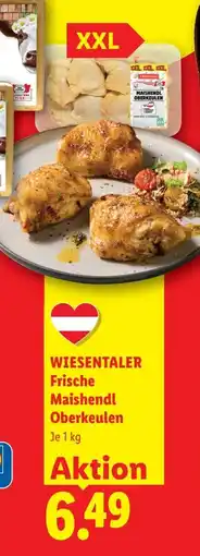 Lidl Wiesentaler frische maishendl oberkeulen Angebot