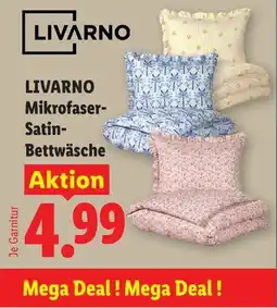 Lidl Livarno mikrofaser satin bettwäsche Angebot