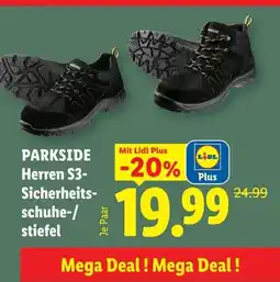 Lidl Parkside herren s3 sicherheits schuhe stiefel Angebot