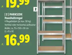 Lidl Parkside haushaltsregal Angebot