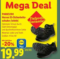 Lidl Parkside herren s3 sicherheits schuhe stiefel Angebot
