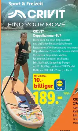 Lidl Crivit doppelkammer-sup Angebot
