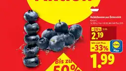 Lidl Heidelbeeren aus österreich Angebot