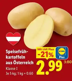 Lidl Speisefrüh- kartoffeln aus österreich Angebot