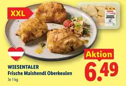 Lidl Wiesentaler frische maishendl oberkeulen Angebot