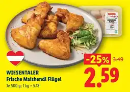 Lidl Wiesentaler frische maishendl flügel Angebot