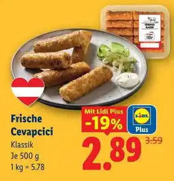 Lidl Frische cevapcici Angebot