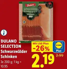 Lidl Dulano selection schwarzwälder schinken Angebot