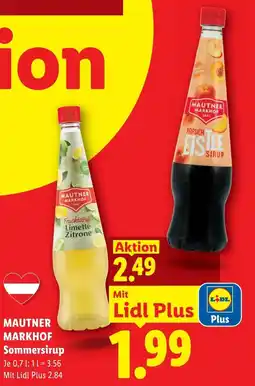 Lidl Mautner markhof sommersirup Angebot
