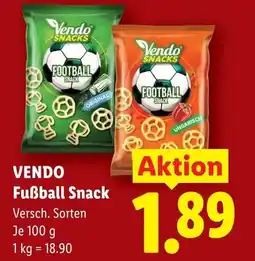 Lidl Vendo fußball snack Angebot