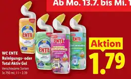 Lidl Wc ente reinigungs- oder total aktiv gel Angebot