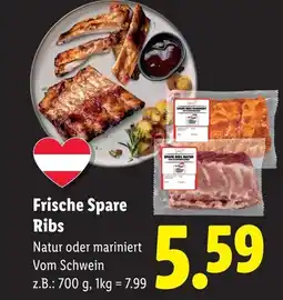 Lidl Frische spare ribs Angebot