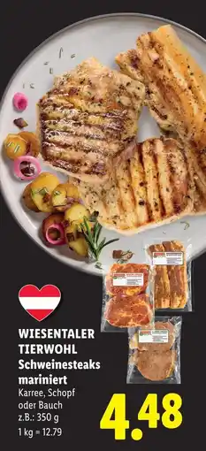 Lidl Wiesentaler tierwohl schweinesteaks mariniert Angebot