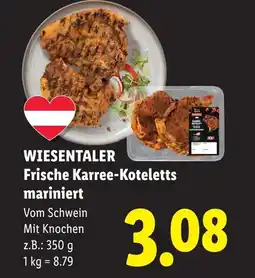 Lidl Wiesentaler frische karree-koteletts mariniert Angebot