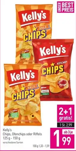 Sutterlüty Kelly's Chips, Ofenchips oder Riffels Angebot