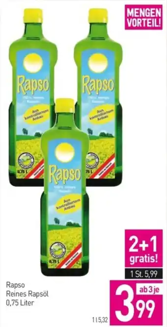 Sutterlüty Rapso reines rapsöl Angebot